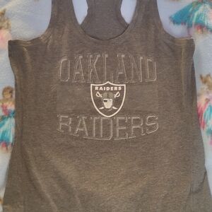Oakland Raiders Kids Gray Tank Top